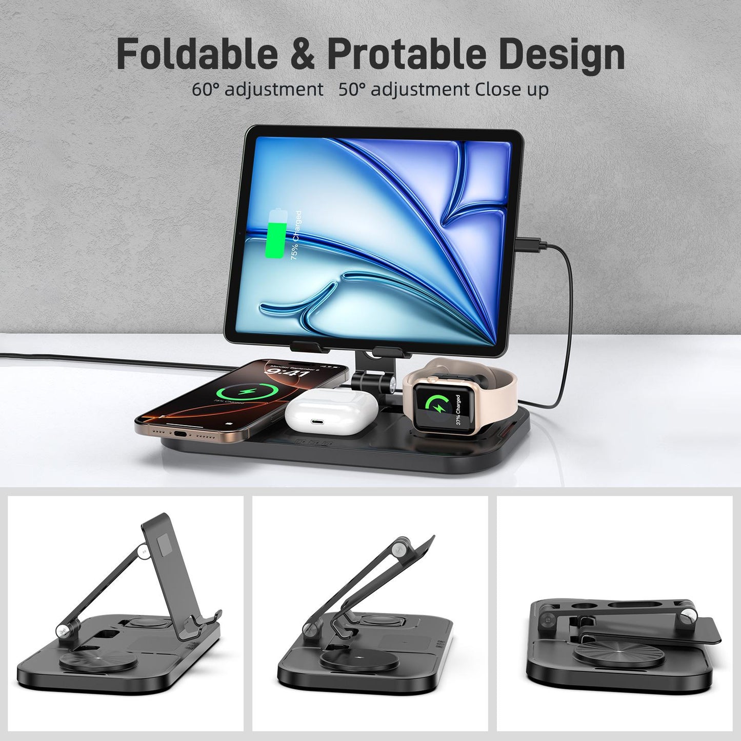 4-in-1 Apple Multi-function Wireless Charging Station