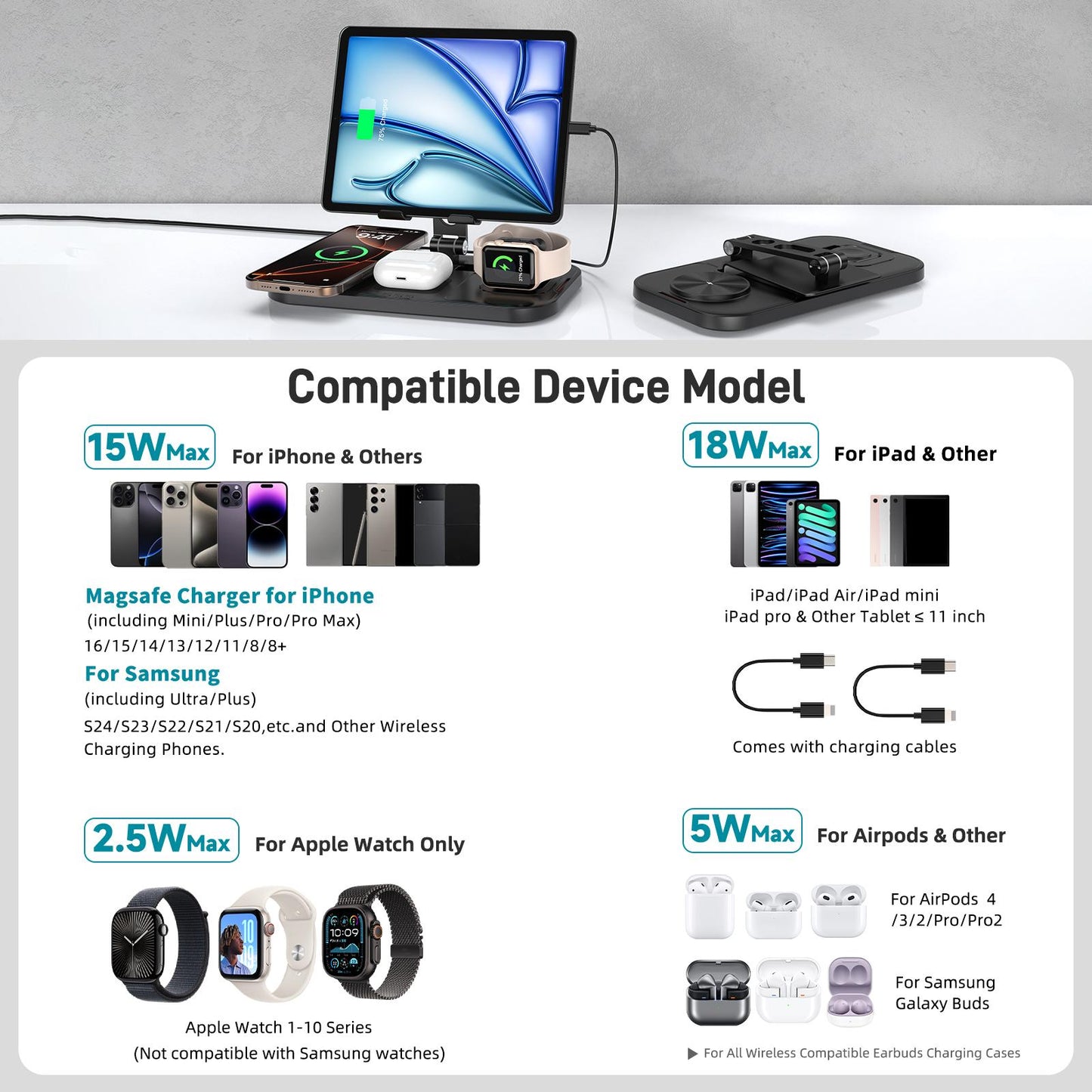4-in-1 Apple Multi-function Wireless Charging Station