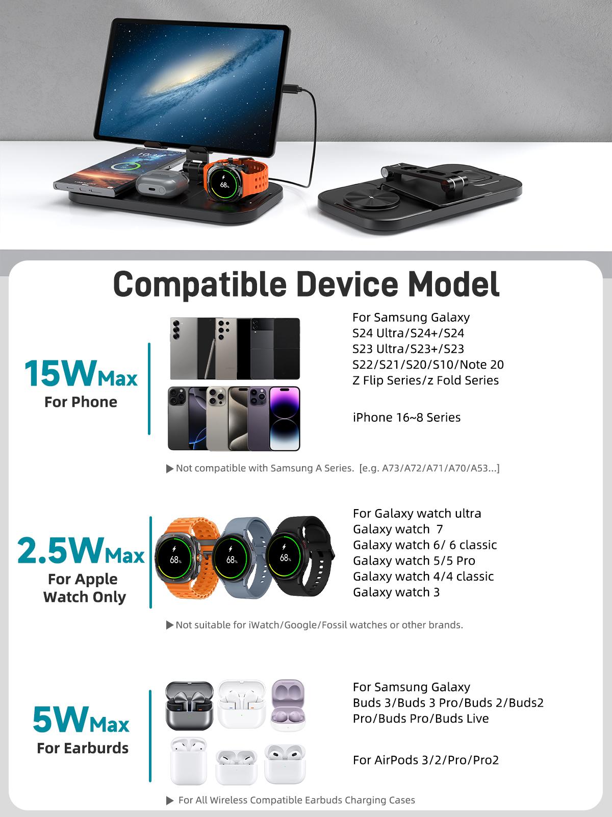 4-in-1 Samsung Multi-function Wireless Charging Station