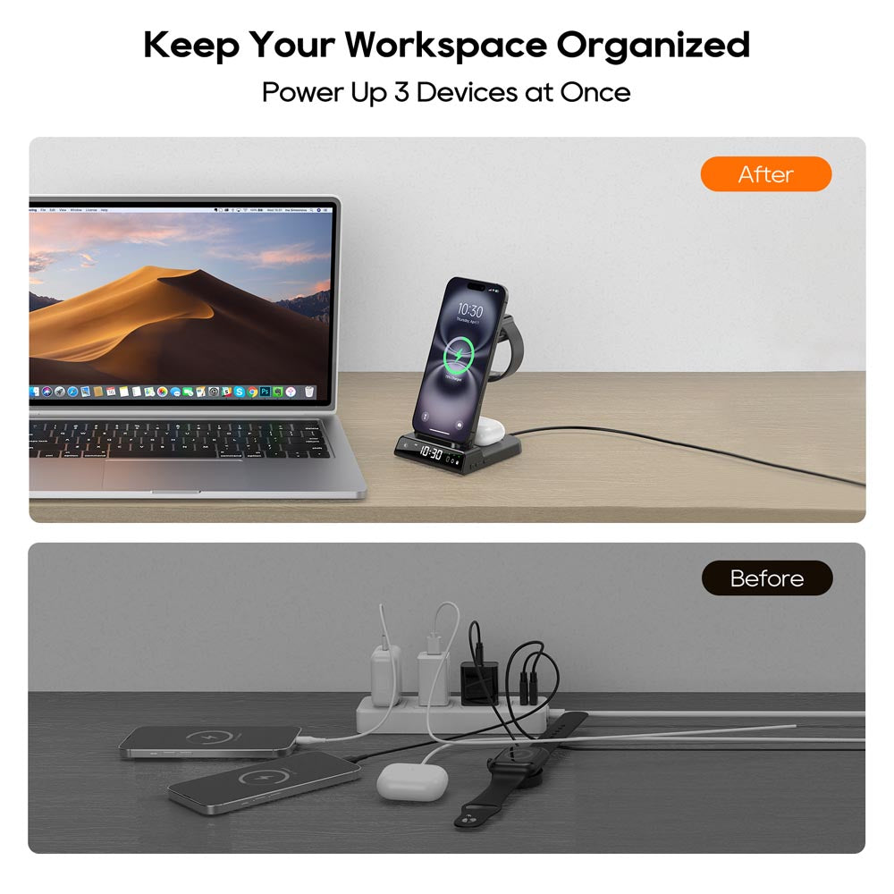 Elecdov CO2N 3 In 1 Magnetic Charging Keep Your Workspace Organized
