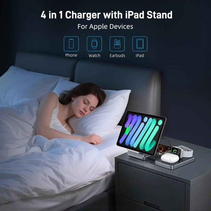 Elecdov CE41A 4 In 1 Magnetic Charging Station for Apple
