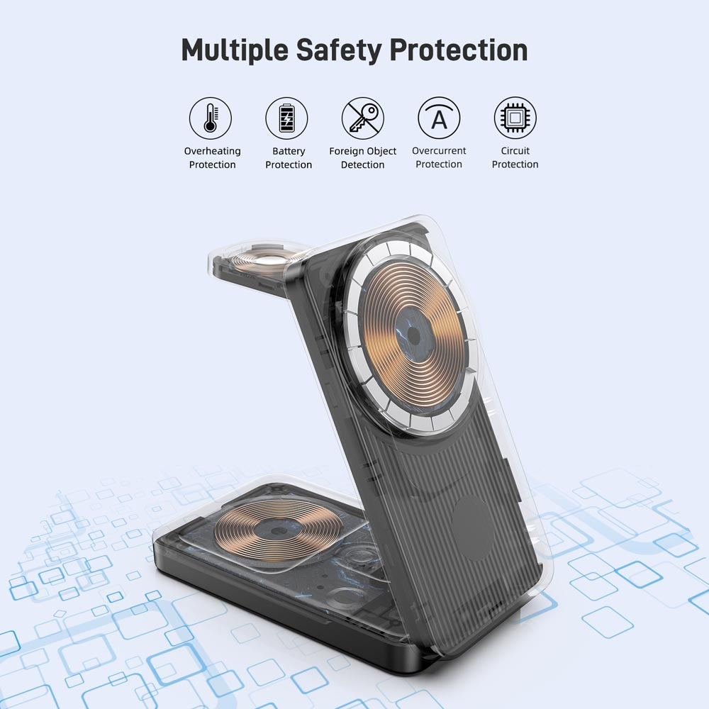 Elecdov CE06G 3 In 1 Magnetic Charging  Multiple Safety Protection