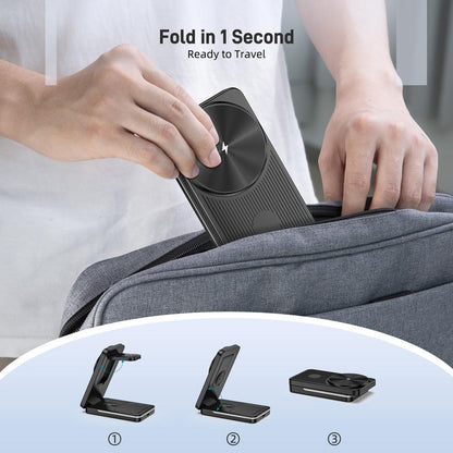 Elecdov CE06G 3 In 1 Magnetic Charging Fold in 1Second Ready to Travel