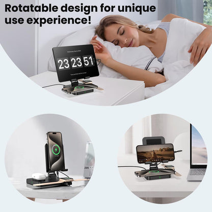 Elecdov CE07 3 In 1 Charging Rotatable design