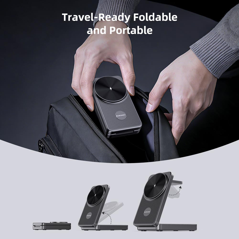 Elecdov CE10G In 1 Magnetic Charging Travel-Ready Foldable and Portable