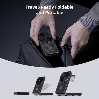 Elecdov CE10S 3 In 1 Magnetic Charging Travel-Ready Foldable and Portable