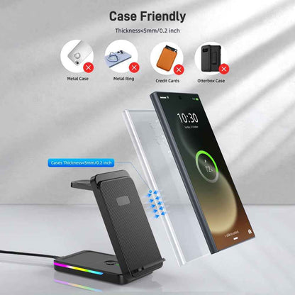 Elecdov CE16S 3 In 1 Magnetic Charging Compatible with various phone cases