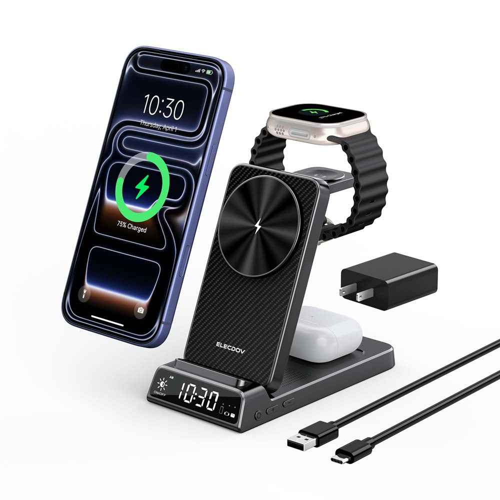 Elecdov CE19A-CF 3 In 1 Magnetic Charging Multi-functional Integrated Magnetic Charging Station