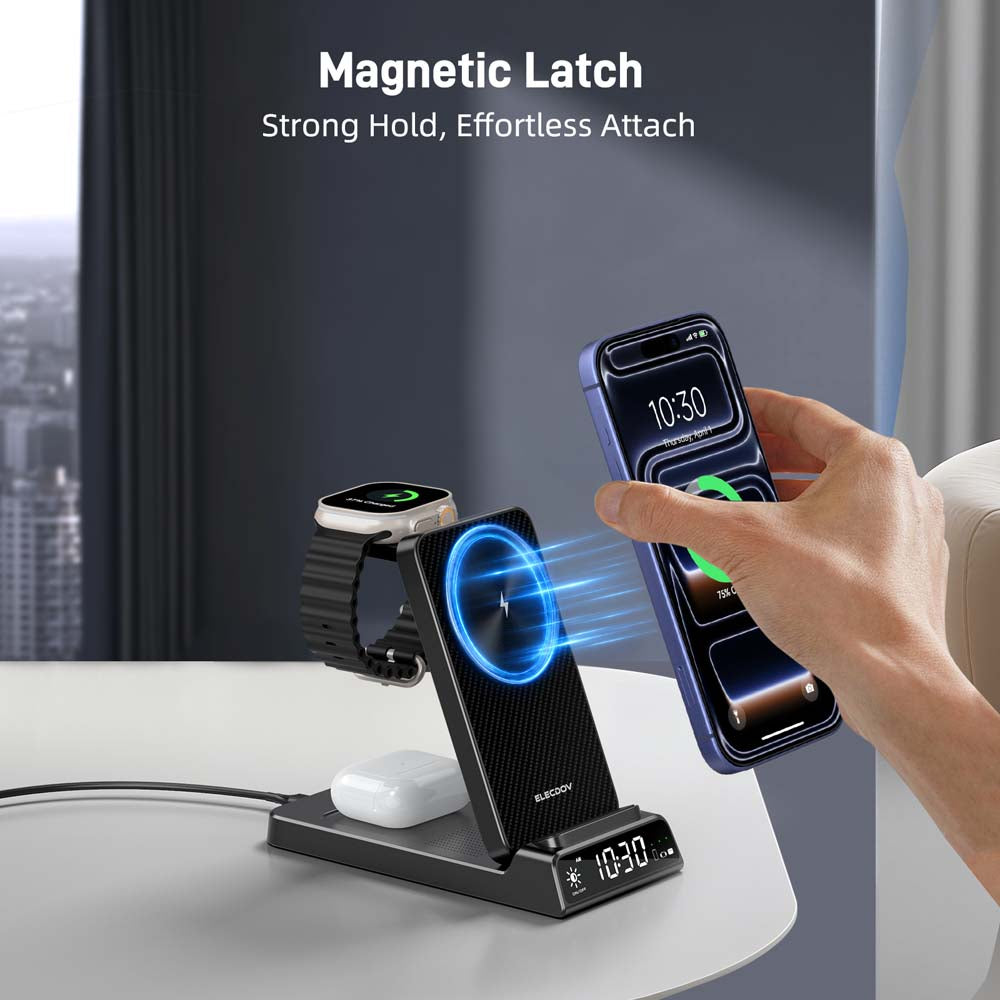 Elecdov CE19A-CF 3 In 1 Magnetic Charging  with Strong Magnetic Attachment