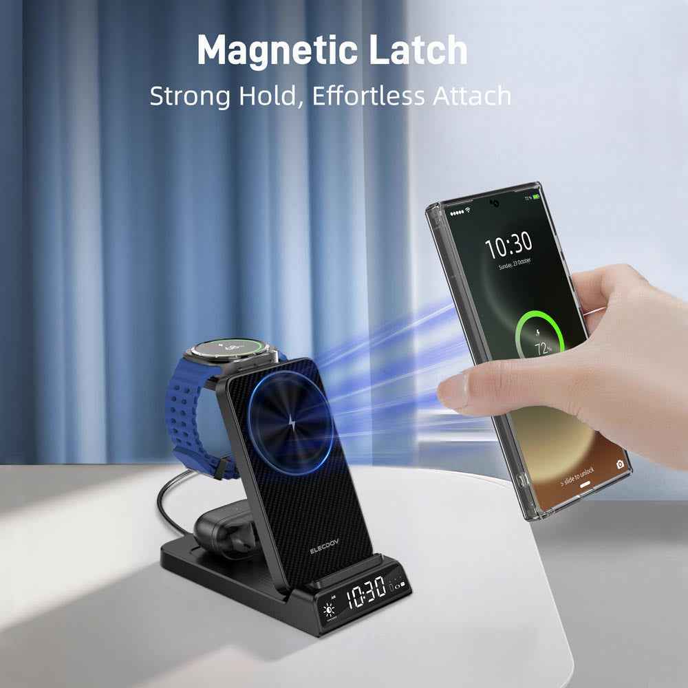 Elecdov CE19S-CF 3 In 1 Magnetic Charging Charging with Strong Magnetic Attachment