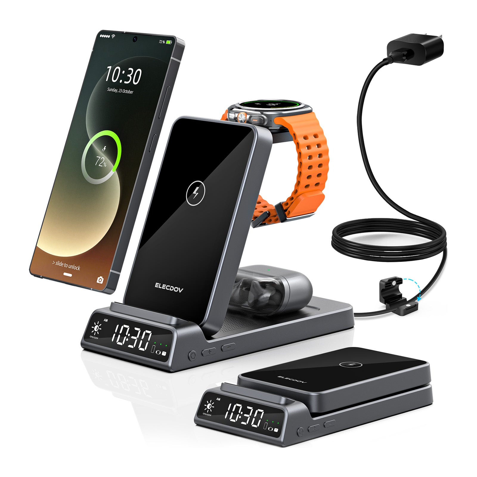 Elecdov CE20S 3 In 1 Magnetic Charging Multi-functional Integrated Magnetic Charging Station