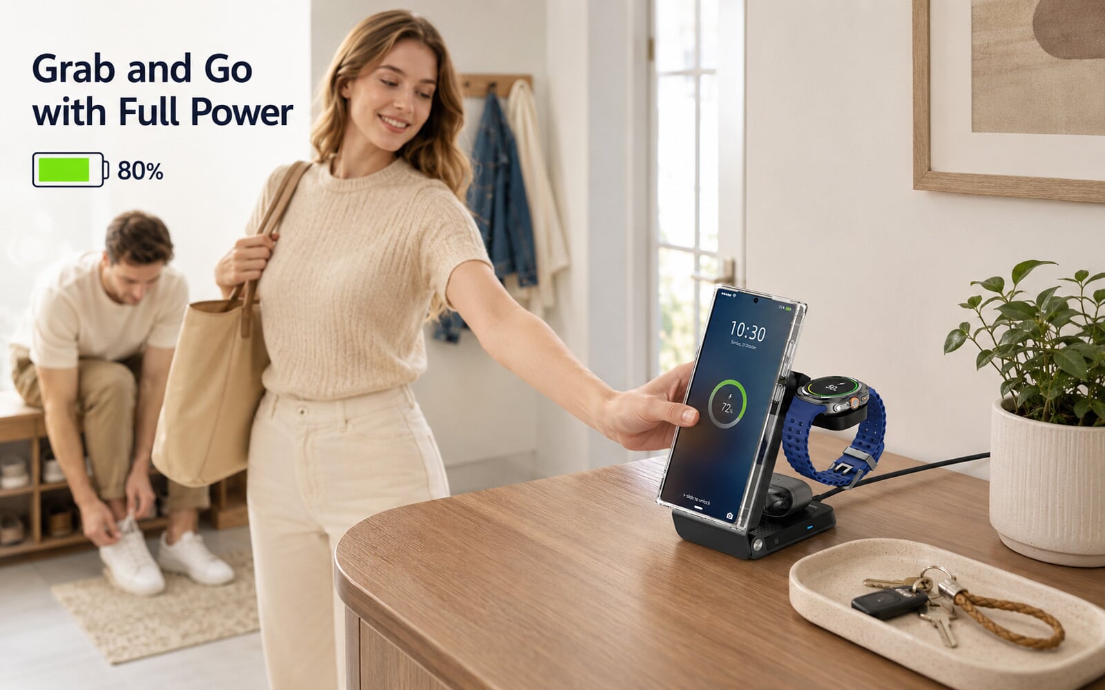 Chapter 2: The Four-Zone Home Charging Map — Entryway, Living Room, Work Corner, Nightstand