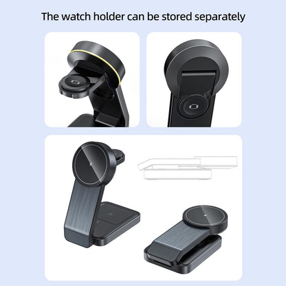 Elecdov W79 3 In 1 Magnetic Charging Station Foldable design