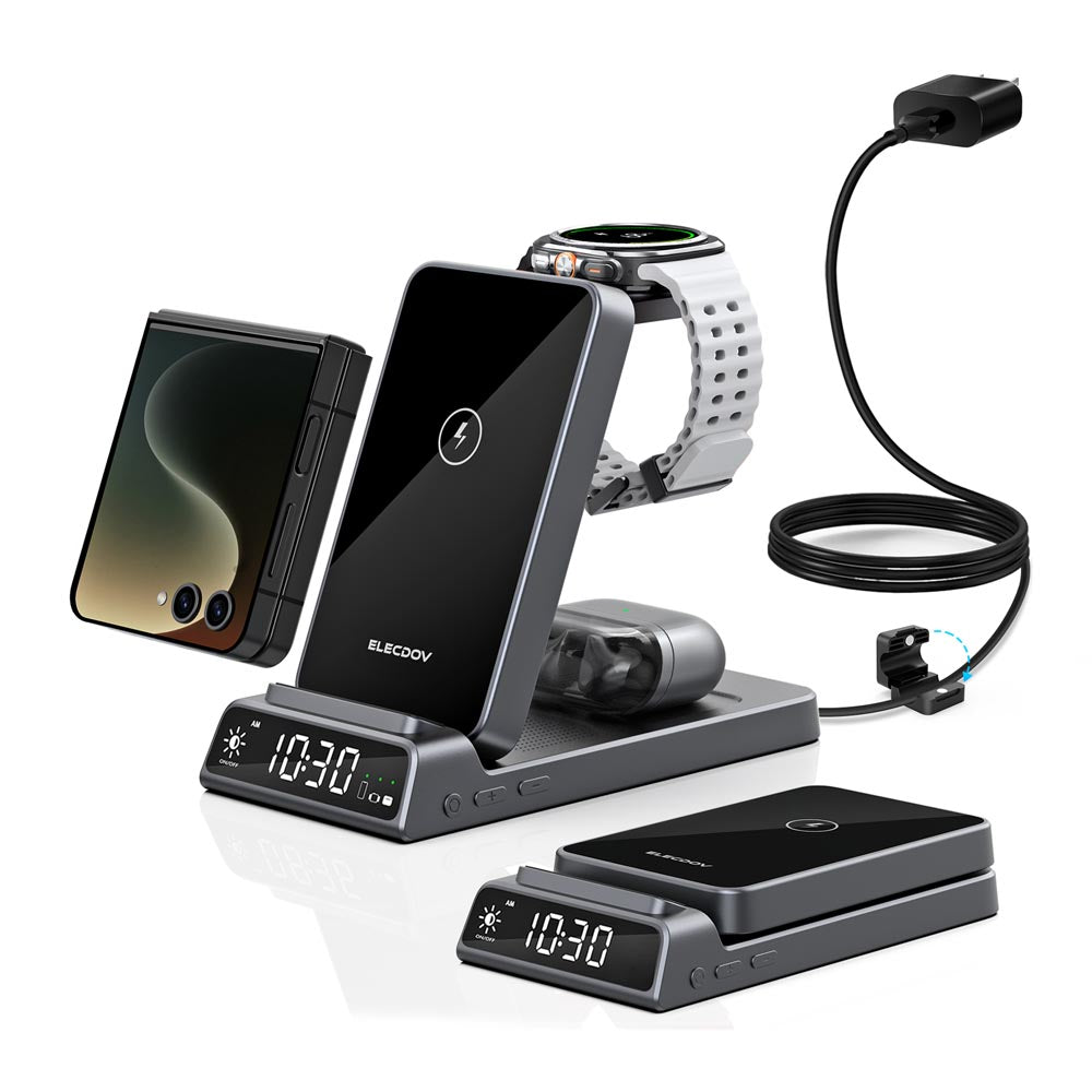 Elecdov CE20F 3 In 1 Magnetic Charging Multi-functional Integrated Magnetic Charging Station