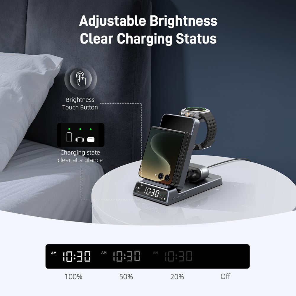 Elecdov CE20F 3 In 1 Magnetic Charging Adjustable Brightness Clear Charging Status