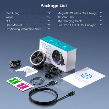 Elecdov CE05 Magnetic wireless car charger Charger Packing List