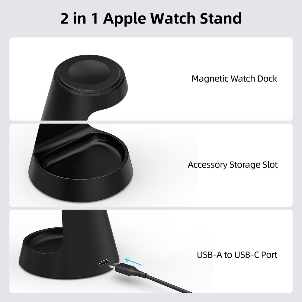 Elecdov WCO1A 3 In 1 Magnetic Charging 2 in 1 Apple Watch Stand