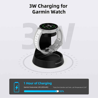 Elecdov WC01J 2 In 1 Magnetic Charging Station for Garmin