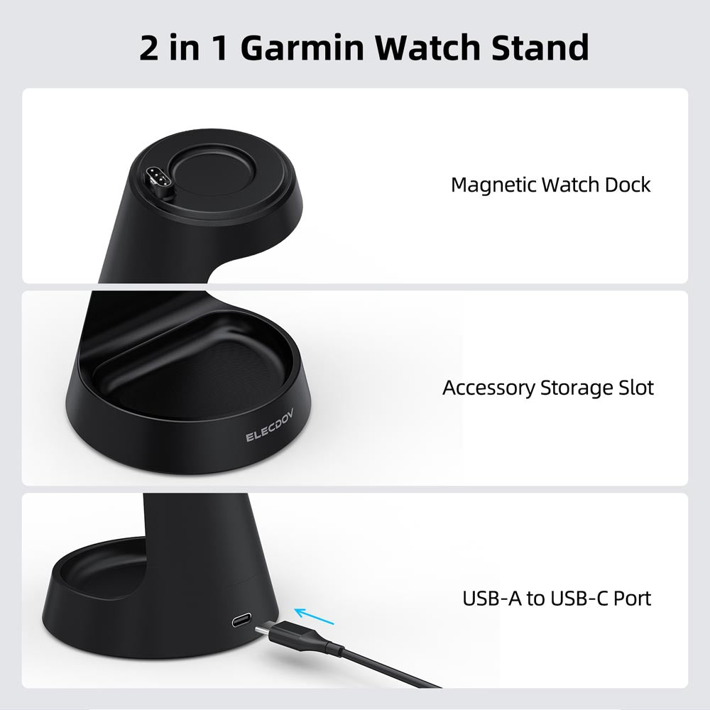 Elecdov WC01J 2 In 1 Magnetic Charging 2 in 1 Galaxy Watch Stand