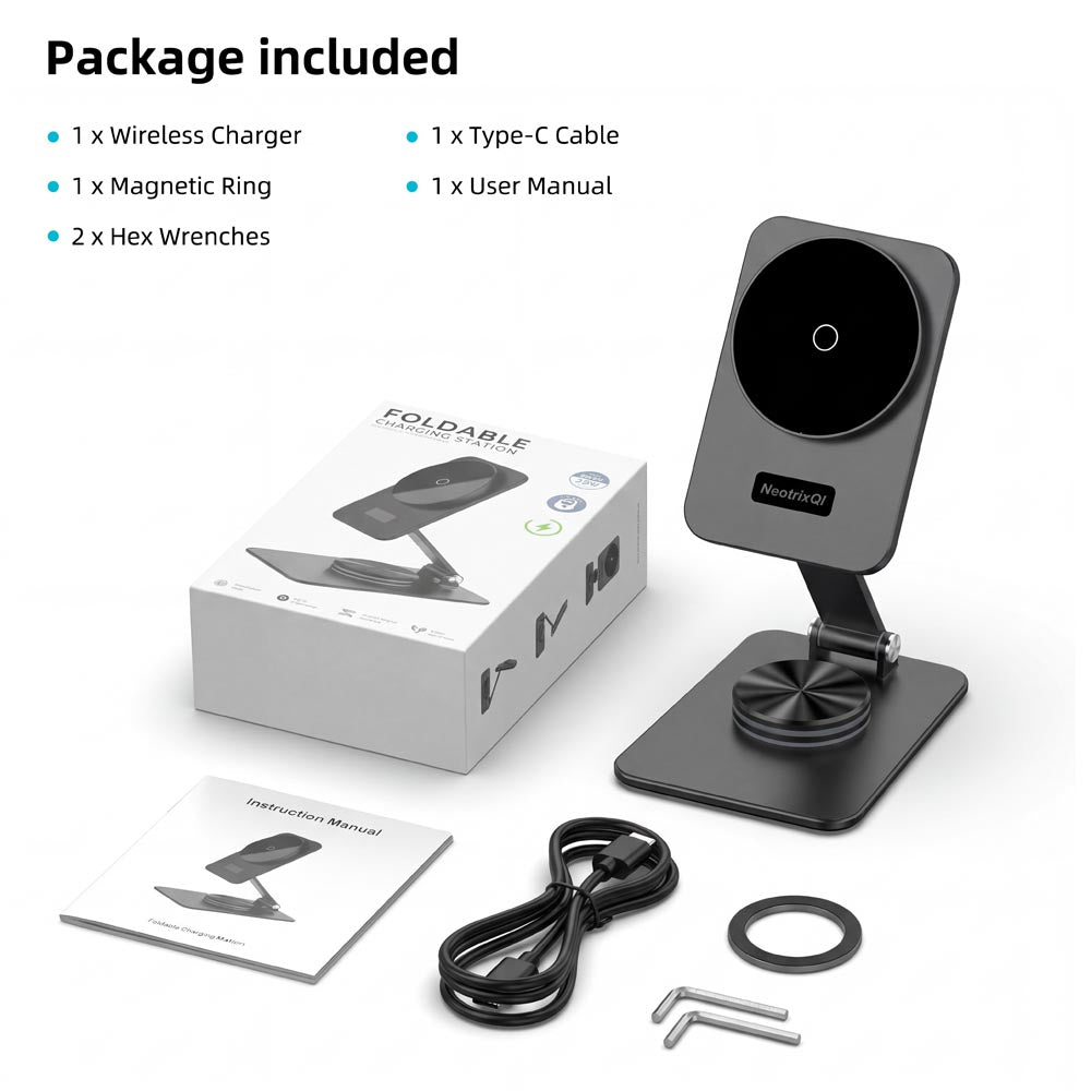 Elecdov Z5 Samsung Magnetic Charging Station Charger Packing List